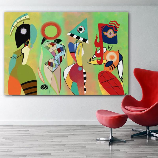 Modern Canvas Paintings Vassily Kandinsky Wall Art Abstract HQ Canvas Print