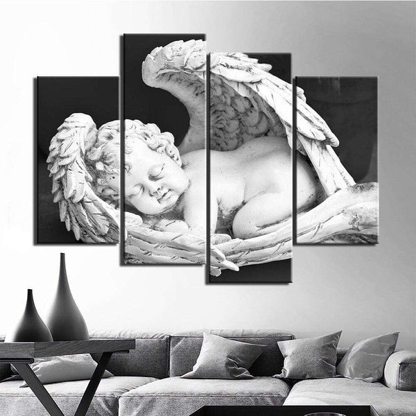 4 Panel Modular Picture Home Decoration Wall Art Cupid WITH FRAME HQ Canvas Print