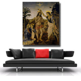 High Quality Canvas Print The Baptism Of Christ Giclee Poster By Leonardo Da Vinci Print Painting