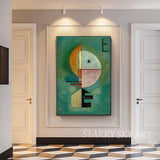 Hand-Painted Unframed Upward Empor Oil Painting On Canvas Abstract Modern Famous