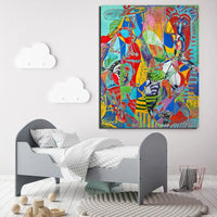 Pablo Picasso Contemporary colors 2 Art HQ Canvas Print Painting FRAME AVAILABLE