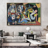 Pablo Picasso Les femmes d'Alger Women of Algiers HQ Canvas Print Painting Famous Artwork