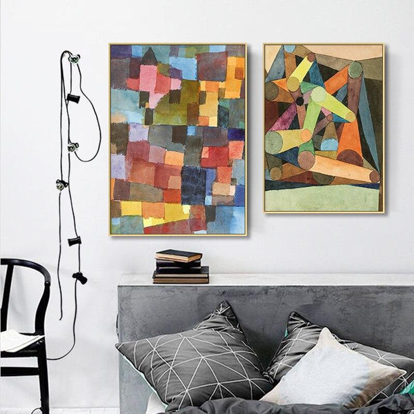 Paul Klee Classic Abstract Style Modern Decoration Art Wall Pictures HQ Canvas Print