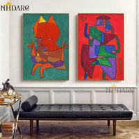 Paul Klee Classic Artwork HQ Canvas Print Painting