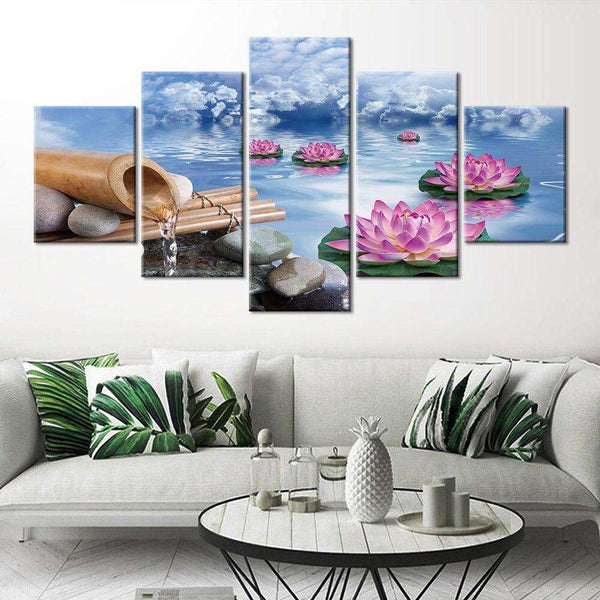 5 piece FRAME AVAILABLE HQ Canvas Print Zen Baddha Picture WITH FRAME