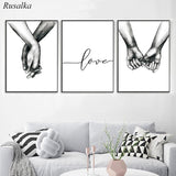 Hands Living Room Bedroom Canvas Wall Art HQ Canvas Print