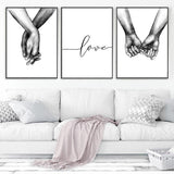 Hands Living Room Bedroom Canvas Wall Art HQ Canvas Print