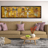 Retro Egypt Queen Cleopatra Poster Ancient Egyptian HQ Canvas Print