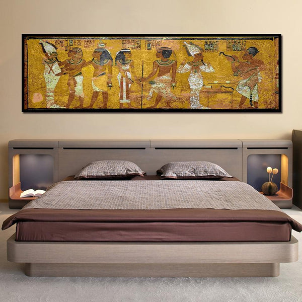 Retro Egypt Queen Cleopatra Poster Ancient Egyptian HQ Canvas Print