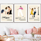 Retro Dirty Dancing Movie Painting Vintage HQ Canvas Print