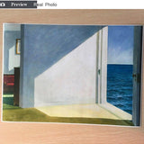 Hopper Rooms by The Sea Landscape Artwork Reproduction HQ Canvas Print