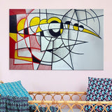 Roy Lichtenstein Painting Pop Art On Canvas Eclipse Of The Sun (Hand Painted!)