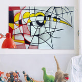 Roy Lichtenstein Painting Pop Art On Canvas Eclipse Of The Sun (Hand Painted!)