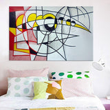 Roy Lichtenstein Painting Pop Art On Canvas Eclipse Of The Sun (Hand Painted!)