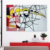Roy Lichtenstein Painting Pop Art On Canvas Eclipse Of The Sun (Hand Painted!)