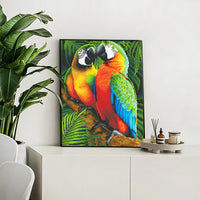 DIY 5D DIY Diamond Painting Parrot Full Square Round Animal Bird Diamond Mosaic Handmade