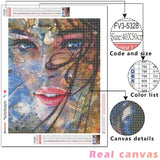 DIY 5D Diamond Painting Woman Kits Sets Diamond Mosaic Girl Portrait Handmade