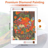 DIY Full Square Diamond Painting Kit Bird Diamond Mosaic Halloween Rhinestone Picture