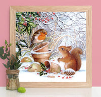 DIY 5D Diamond Painting Squirrel Animal Diamond Bird Mosaic Home Decor