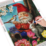 DIY 5D DIY Diamond Painting Santa Claus Full Drill Diamond Kit Cartoon Diamond Mosaic Christmas