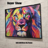 DIY Painting By Numbers Lion Animals Drawing Canvas DIY Painting By Numberss Kits Wall Art Hand Painted Gift Home Decor