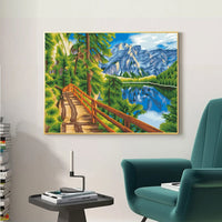 DIY DIY Diamond Mountain Landscape Diamond Painting 5D Natural Scenery Room Decoration