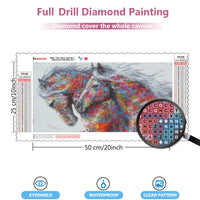 DIY Diamond Painting Horse Kits Handmade DIY Diamond Animal Mosaic Rhinestone Picture