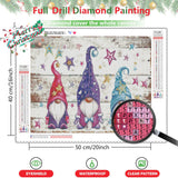 DIY Full Drill Diamond Painting Christmas Santa Claus Art 5D Diamond Mosaic Cartoon Kit Handmade