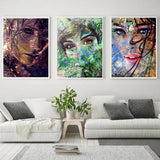 DIY 5D Diamond Painting Woman Kits Sets Diamond Mosaic Girl Portrait Handmade