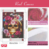 DIY Diamond Painting Full Square Skull Diamond Rose Diamond Mosaic Skeleton Home Decor