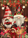 DIY 5D DIY Diamond Painting Santa Claus Full Drill Diamond Kit Cartoon Diamond Mosaic Christmas