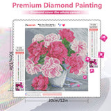 DIY Full Square Diamond Flowers Round Diamond Art Painting Handmade Mosaic Home Decoration