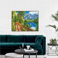 DIY DIY Diamond Mountain Landscape Diamond Painting 5D Natural Scenery Room Decoration