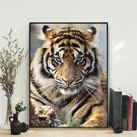 DIY Diamond 5D DIY Diamond Painting Tiger Full Square/Round Drill Mosaic Painting Decoration