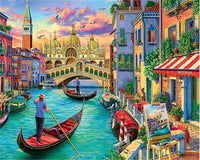 DIY Paint By Number HandPainted Painting Drawing On Canvas Art Gift DIY Painting By Numbers City Landscape Kits Home Decor