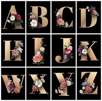 DIY Diamond Painting Kit Cartoon Letter 5D DIY Diamond Text Rhinestones Mosaic Wall Art