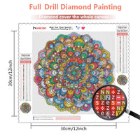 DIY 5d Diy Diamond Painting Mandala Diamond Flower Pictures Of Rhinestones Mosaic Decortion