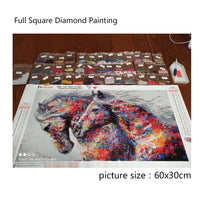 DIY Diamond Painting Horse Kits Handmade DIY Diamond Animal Mosaic Rhinestone Picture