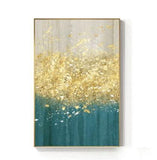 Hq Canvas Print Wall Art The Golden Splash With Frame 40X60Cm Only Canvas / 023-01