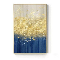 Hq Canvas Print Wall Art The Golden Splash With Frame 40X60Cm Only Canvas / 023-03