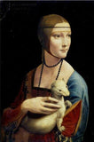 The Lady With An Ermine HQ Canvas Print Art Paintings Reproduction Leonardo Da Vinci Famous