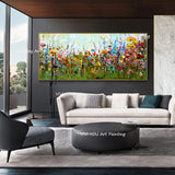 Handainted flower canvas Oil Painting Abstract art flower tree Oil Painting