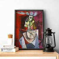 Picasso Woman in an Armchair HQ Canvas Print