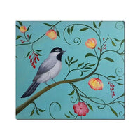 Bird With Flowers Painting Hand Painted Oil Painting On Canvas