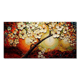Abstract Beautiful Plum Blossom Oil Painting Hand Painted On Canvas Modern Decorative Trees