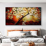 Abstract Beautiful Plum Blossom Oil Painting Hand Painted On Canvas Modern Decorative Trees Wall Art