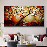 Abstract Beautiful Plum Blossom Oil Painting Hand Painted On Canvas Modern Decorative Trees Wall Art