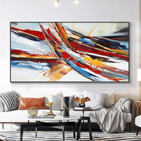 Abstract Oil Painting Hand Painted On Canvas Modern New Original Design Wall Art