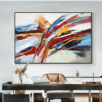 Abstract Oil Painting Hand Painted On Canvas Modern New Original Design Wall Art