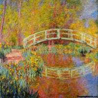 Artist Team Directly Supply High Quality Reproduction Monet Japanese Bridge Oil Painting On Canvas